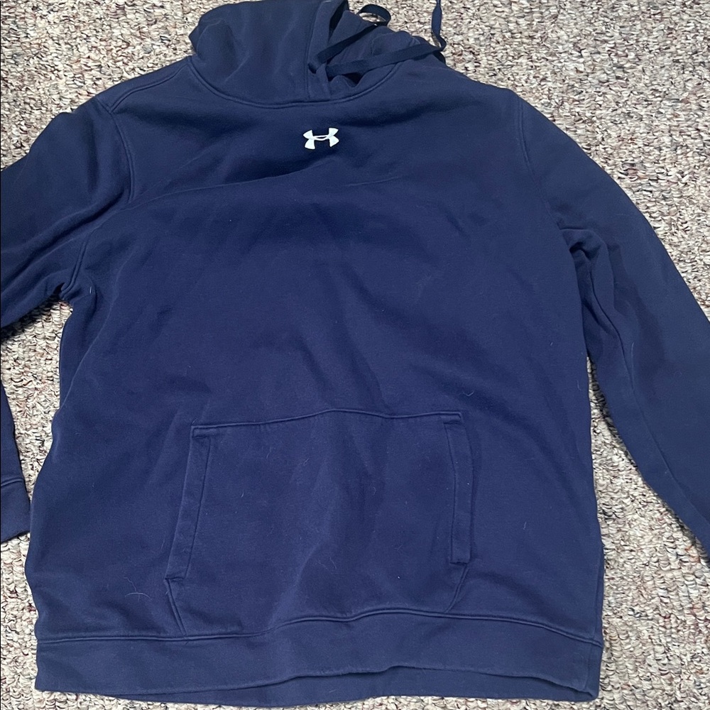 Under Armour navy  Blue Pullover Hoodie. Excellent condition